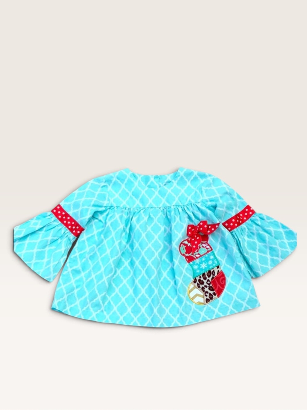 Honesty Christmas Stocking Tunic & Ruffles Set - Picture 3 of 8